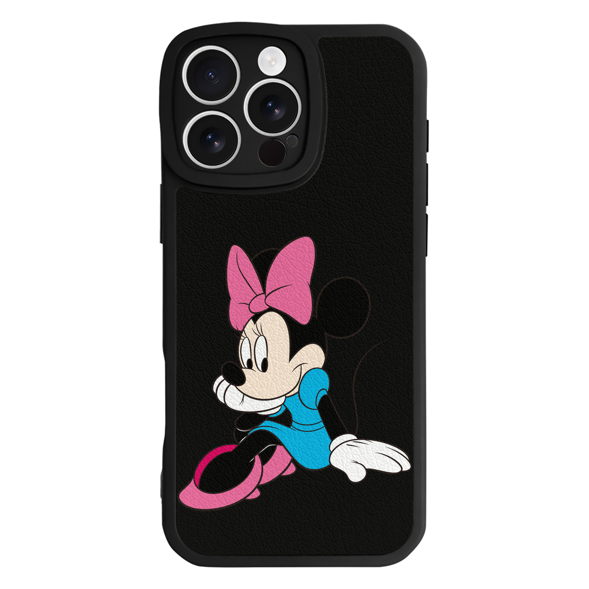 （画像用） ミッキーマウス Mickey Mouse 【iPhone 16シリーズ対応】シリコンスマホケース（レザー調） 材質：シリコン